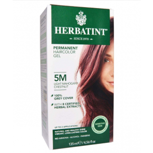 意大利Herbatint天然植物染发剂 5M-浅红褐亚麻色 40余年无氨植物染发专家 孕妇可用